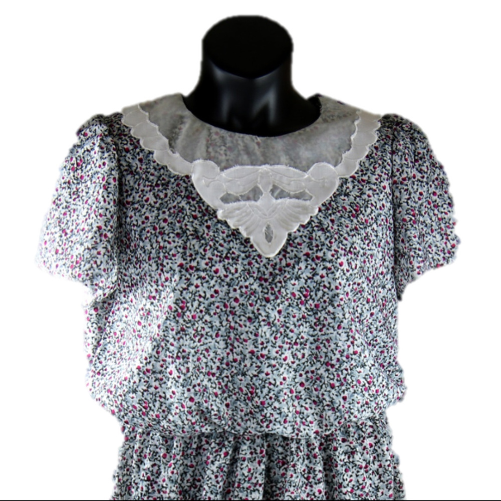 Vintage Riccardo Black White Dress Women’s Size 18